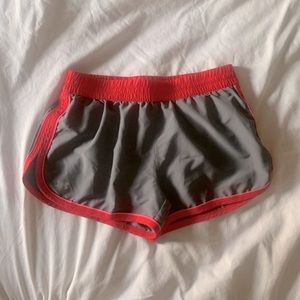 UA Shorts. Size Sm. Grey and dark pink.